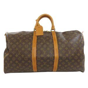 LOUIS VUITTON M41424 Keepall 55 Boston Bag Monogram Canvas Women's